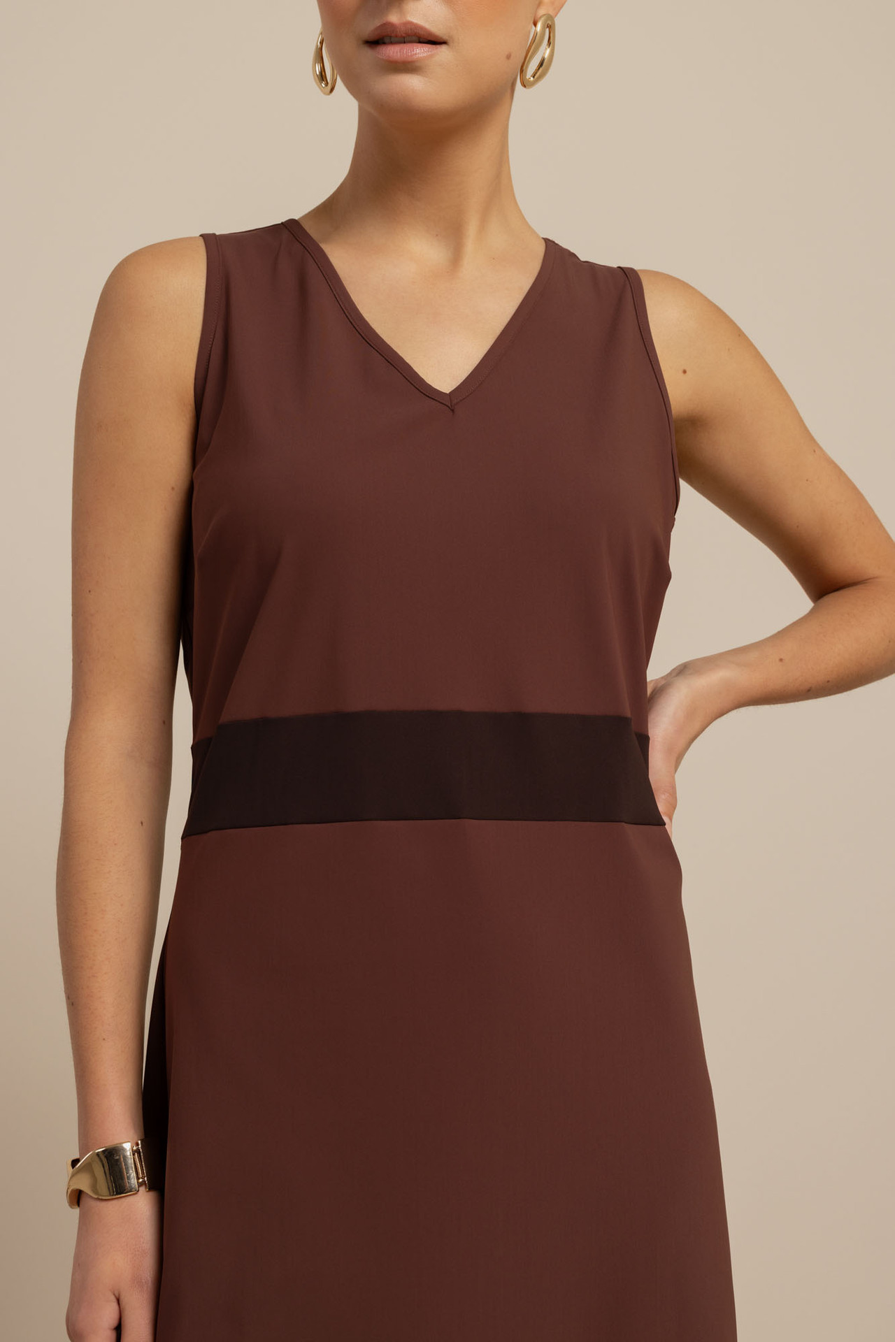 Studio Anneloes Tirza Dress Chestnut, jurk in chestnutkleur